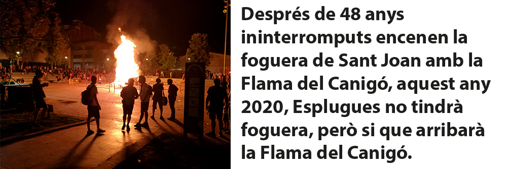 SANT JOAN 2020 -FLAMA DEL CANIGÓ